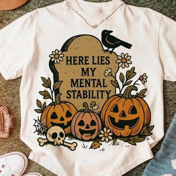 Tops - Halloween Shirt Designs, Vintage Vibes Halloween Tee